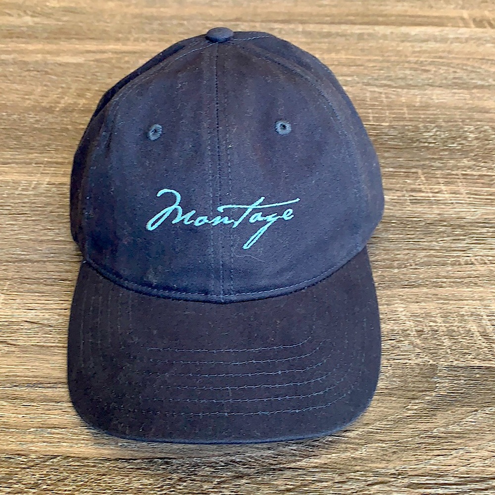 Montage Laguna Beach Navy Blue Dad Hat logo script